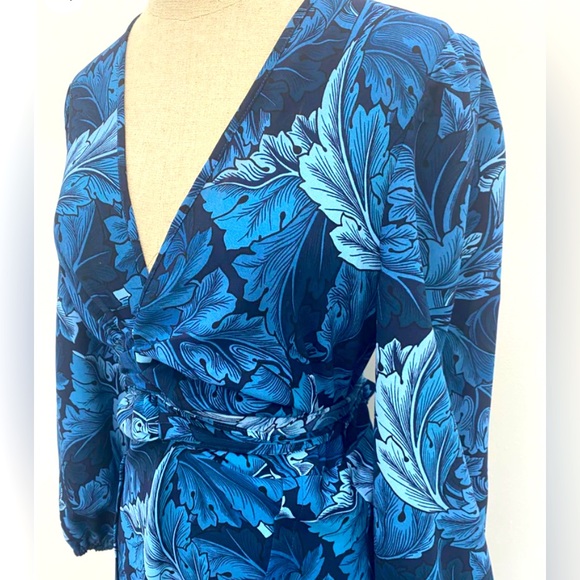 Scanlan Theodore |Brand new without tag Leaf Printed MIDI Dress - Picture 3 of 8